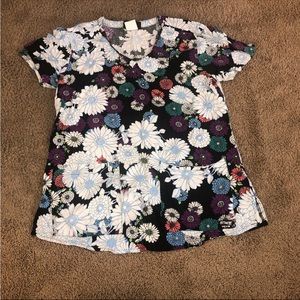 Greys Anatomy by Barco Floral Scrub Top Small